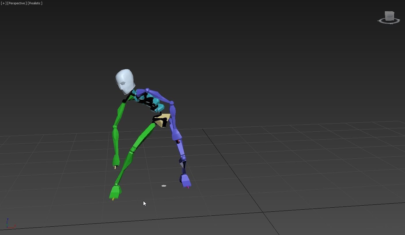 snoopy 2 skeleton in motion 3D model_7