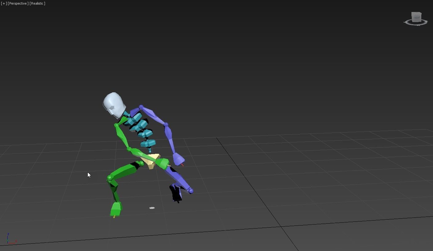 snoopy 2 skeleton in motion 3D model_3