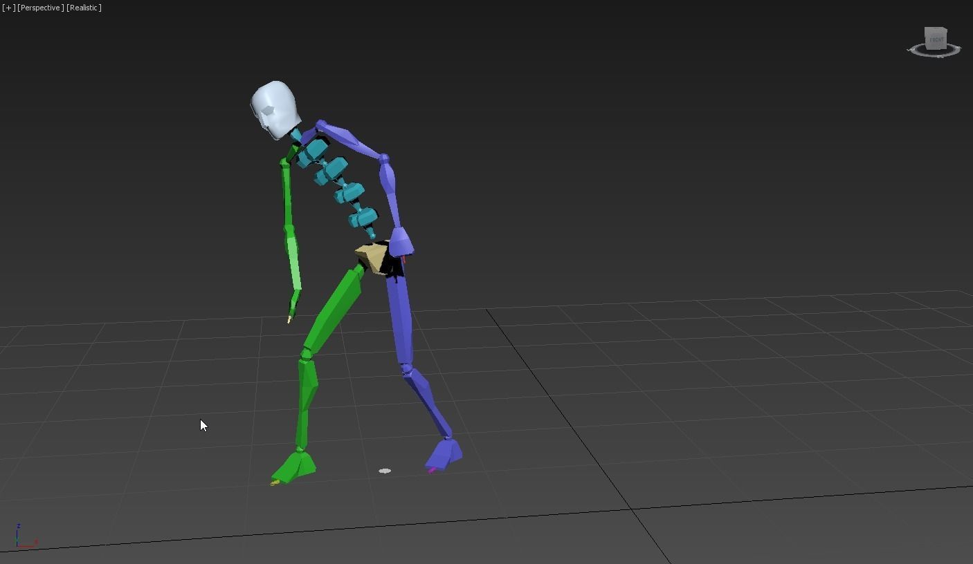 snoopy 2 skeleton in motion 3D model_6