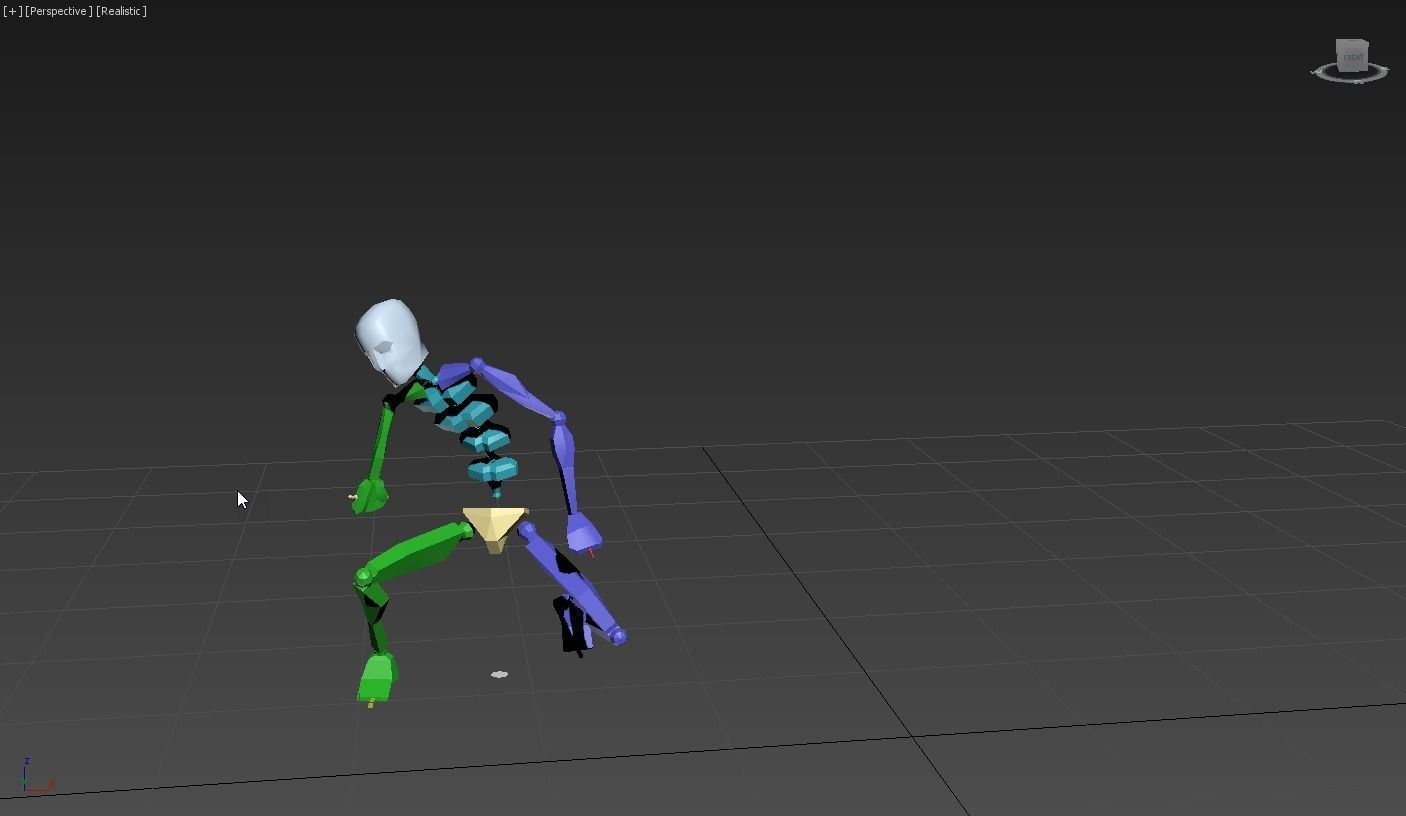 snoopy 2 skeleton in motion 3D model_4