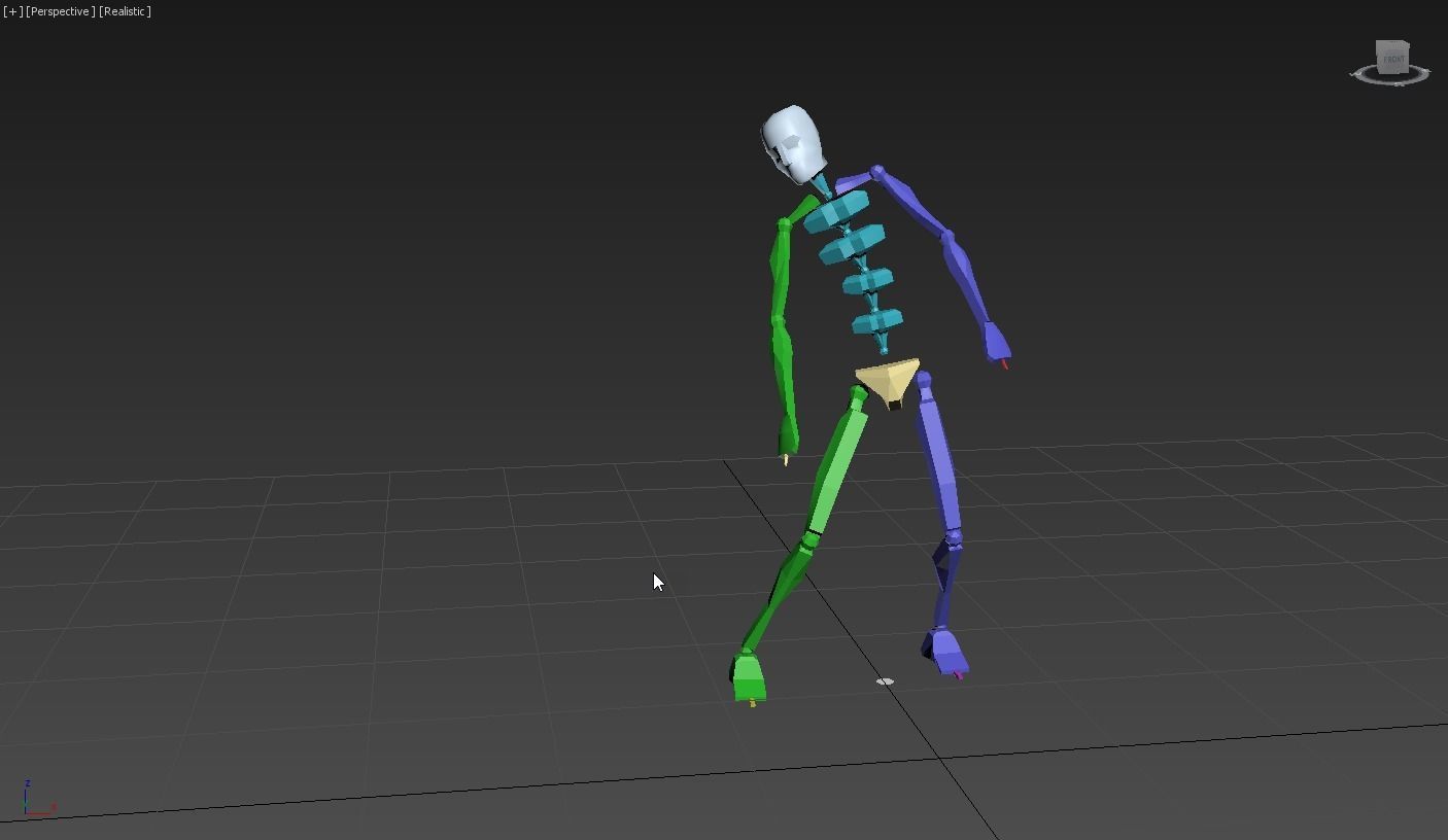 snoopy 2 skeleton in motion 3D model_8