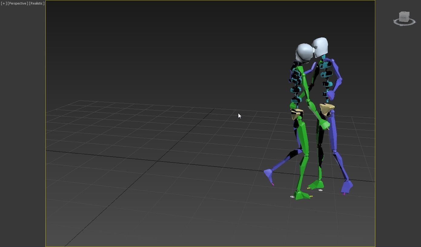 flower and kiss 3D model_6