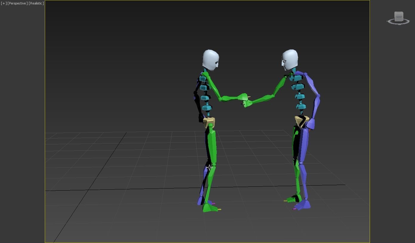 flower and kiss 3D model_2