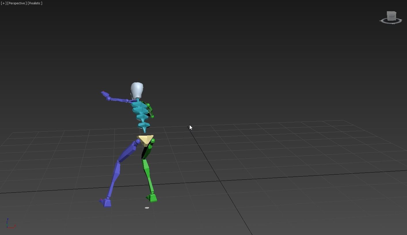snoopy 3 skeleton in motion 3D model_2