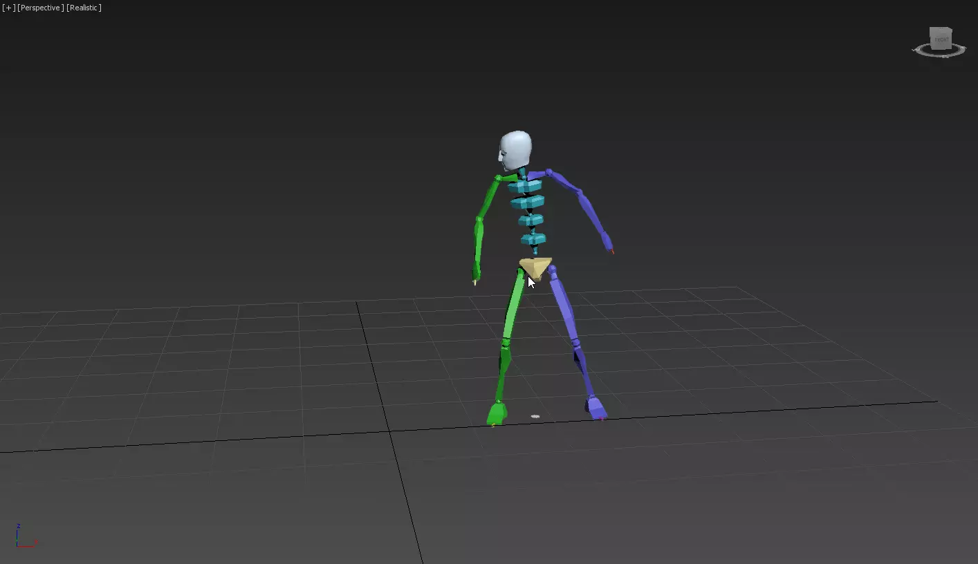 snoopy 3 skeleton in motion 3D model_0