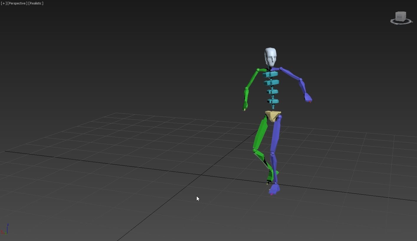 snoopy 3 skeleton in motion 3D model_3