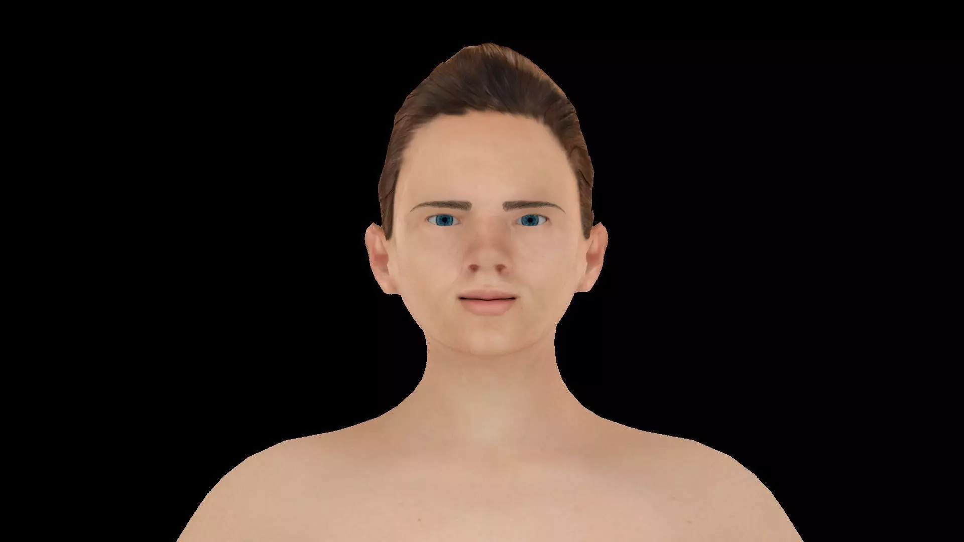 Model 3 nude woman 3D model_0