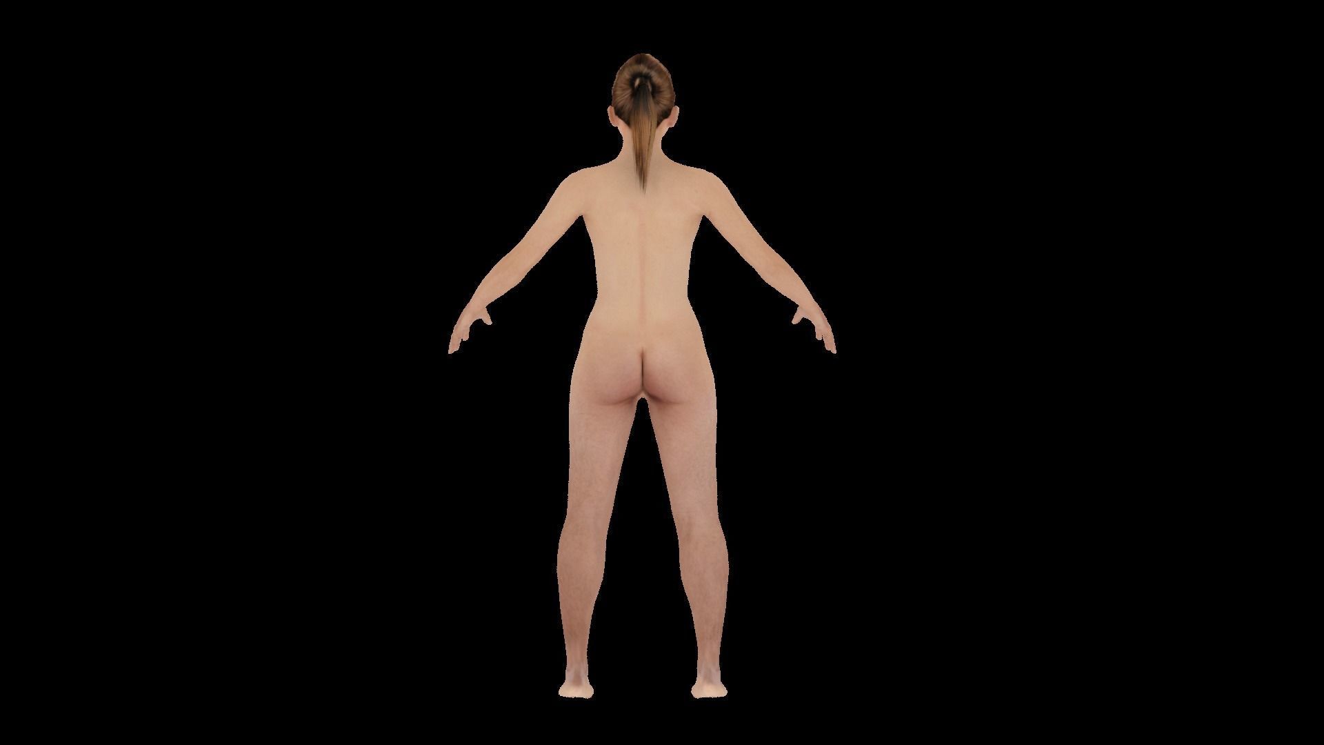 Model 3 nude woman 3D model_4