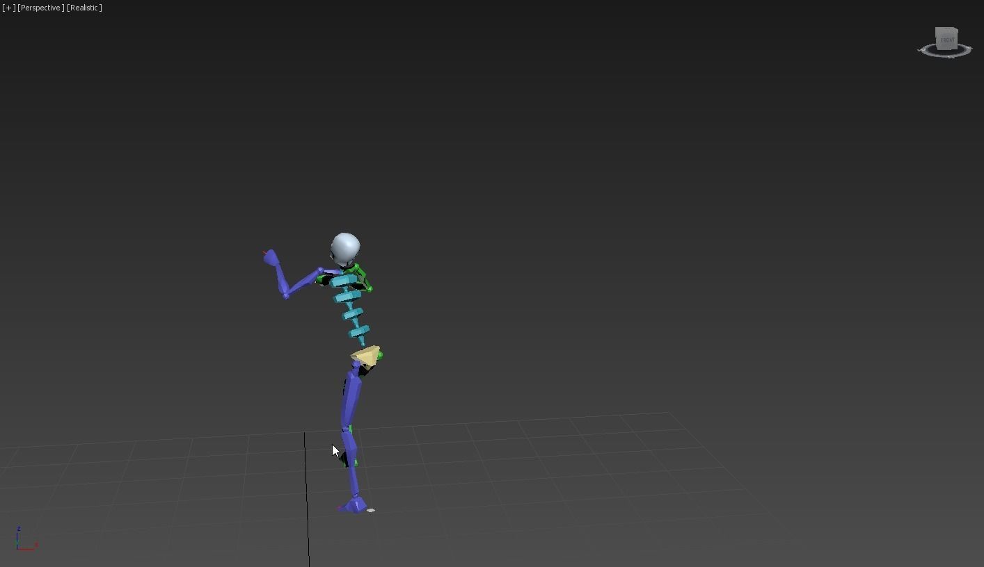 Ladder climbing 3D model_3