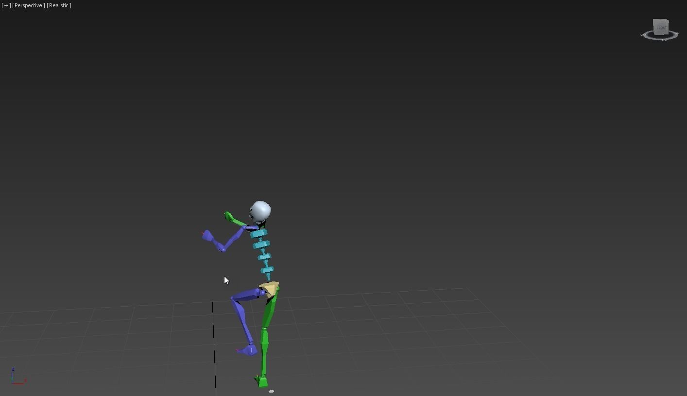 Ladder climbing 3D model_2