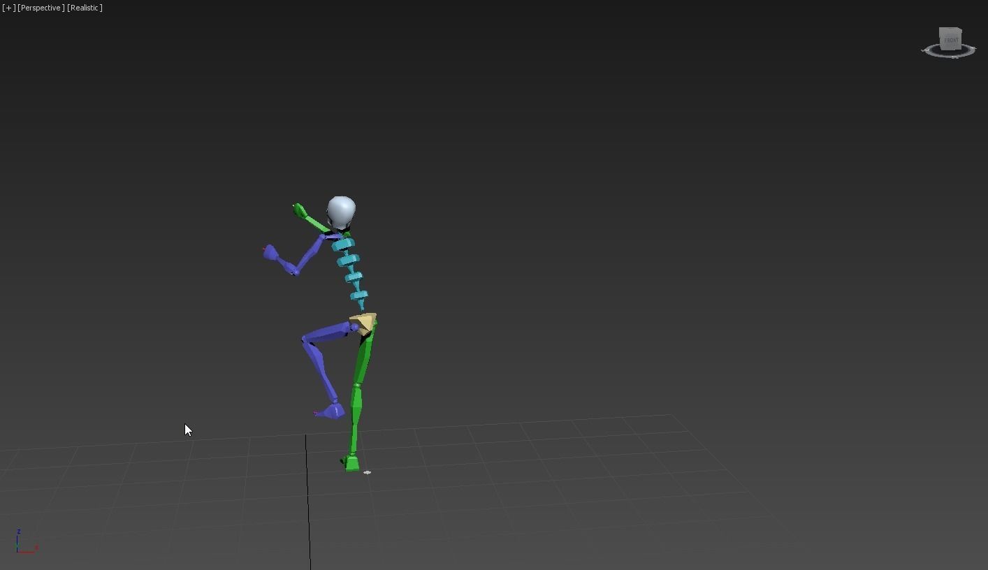 Ladder climbing 3D model_4
