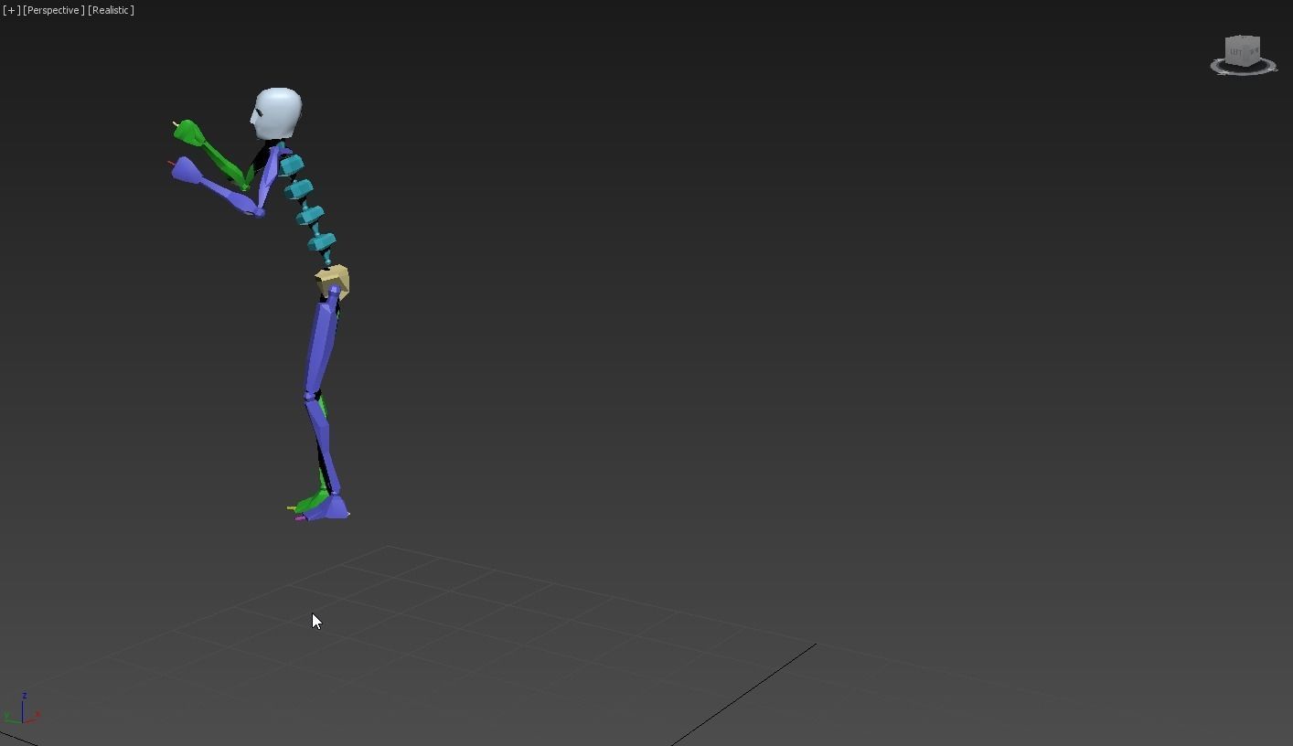 Ladder climbing 3D model_16