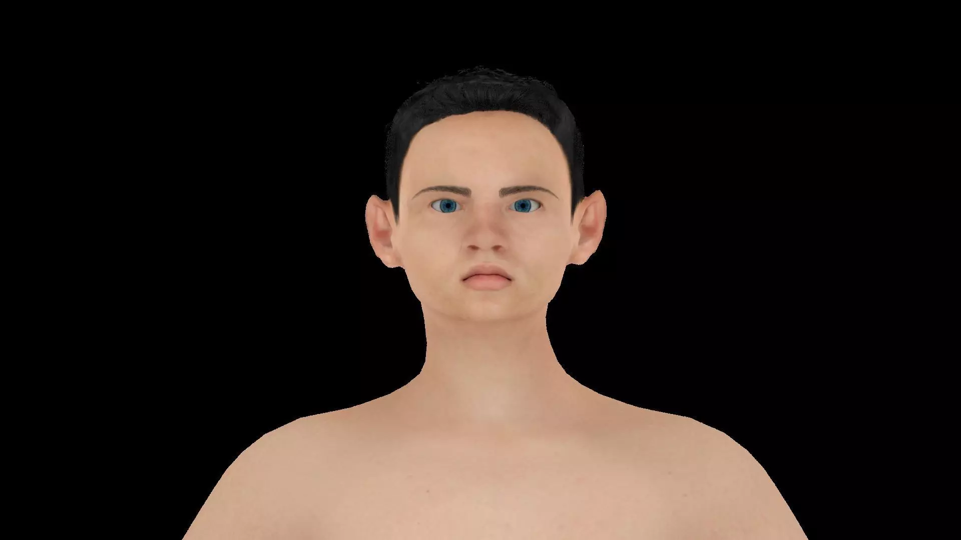 Model 8 nude woman 3D model_0