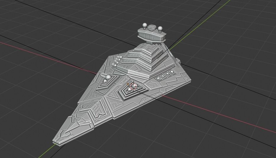 Space Ship 3D model_1