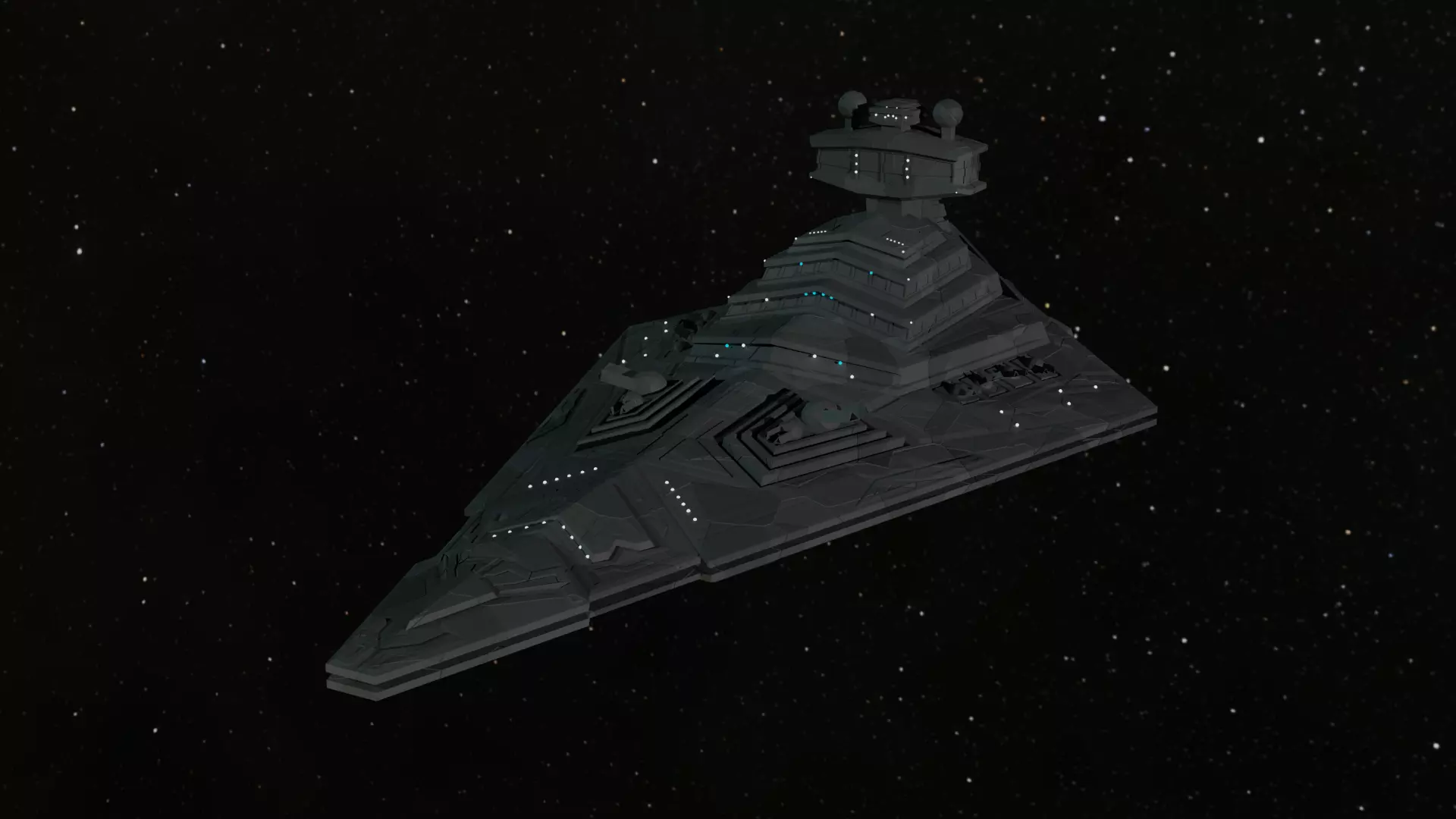 Space Ship 3D model_0