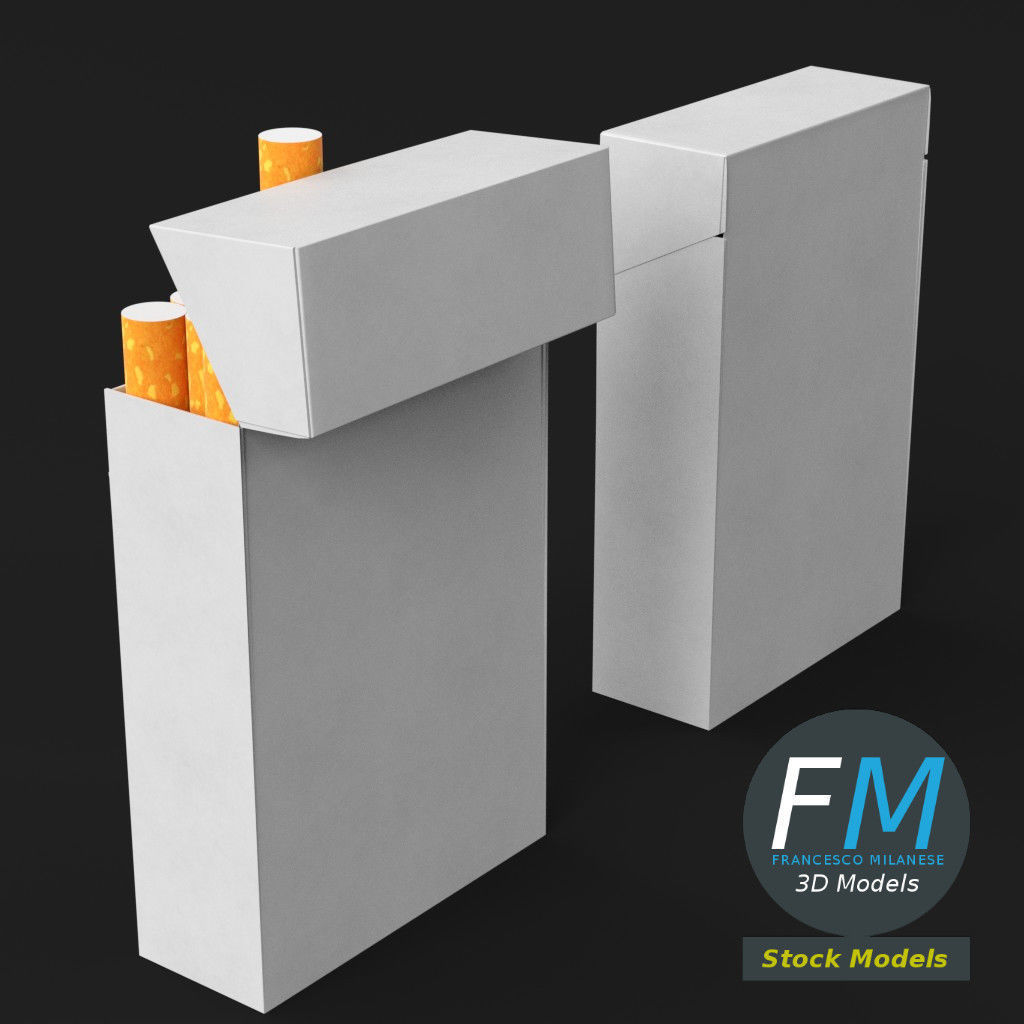 Cigarette packs 3D model_5