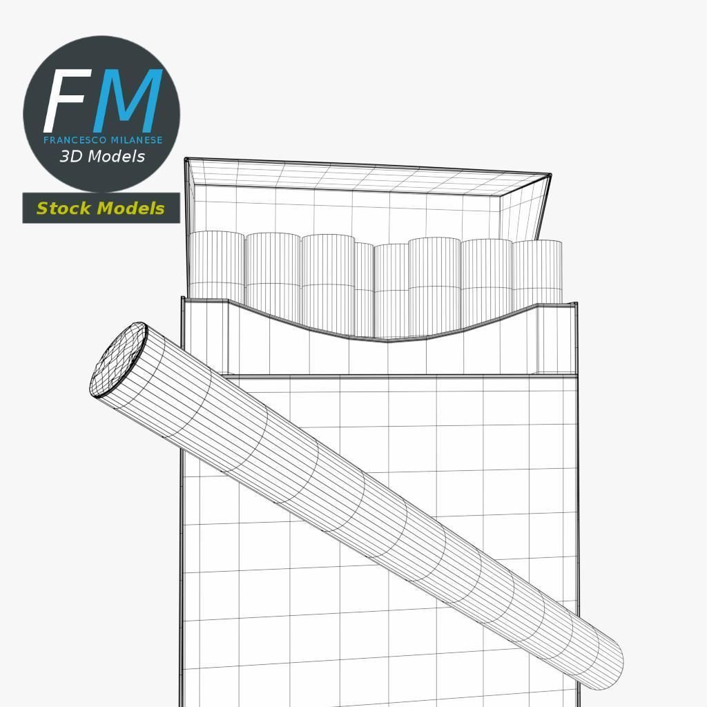 Cigarette packs 3D model_8