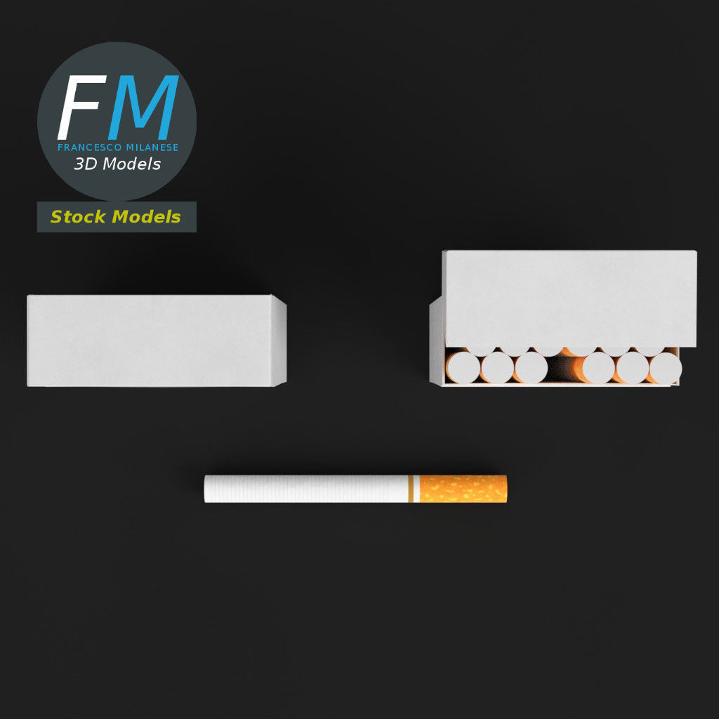 Cigarette packs 3D model_6