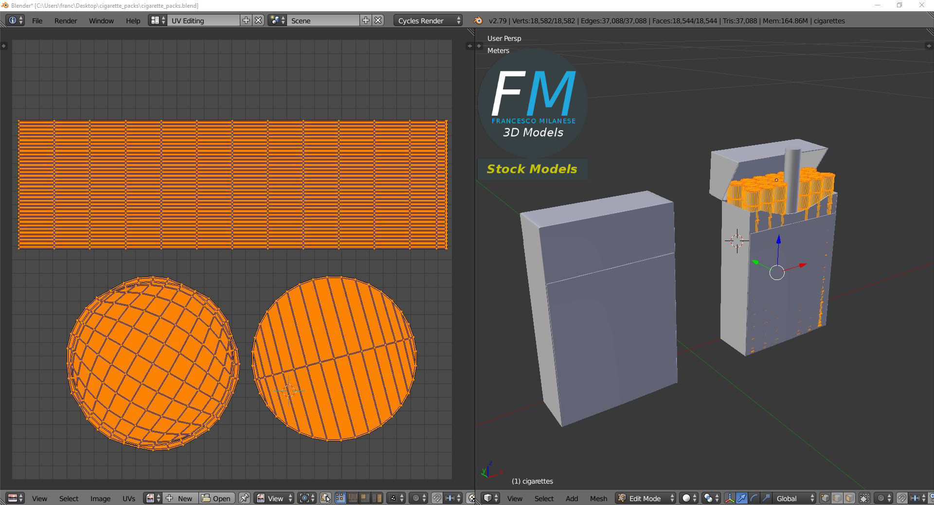 Cigarette packs 3D model_10