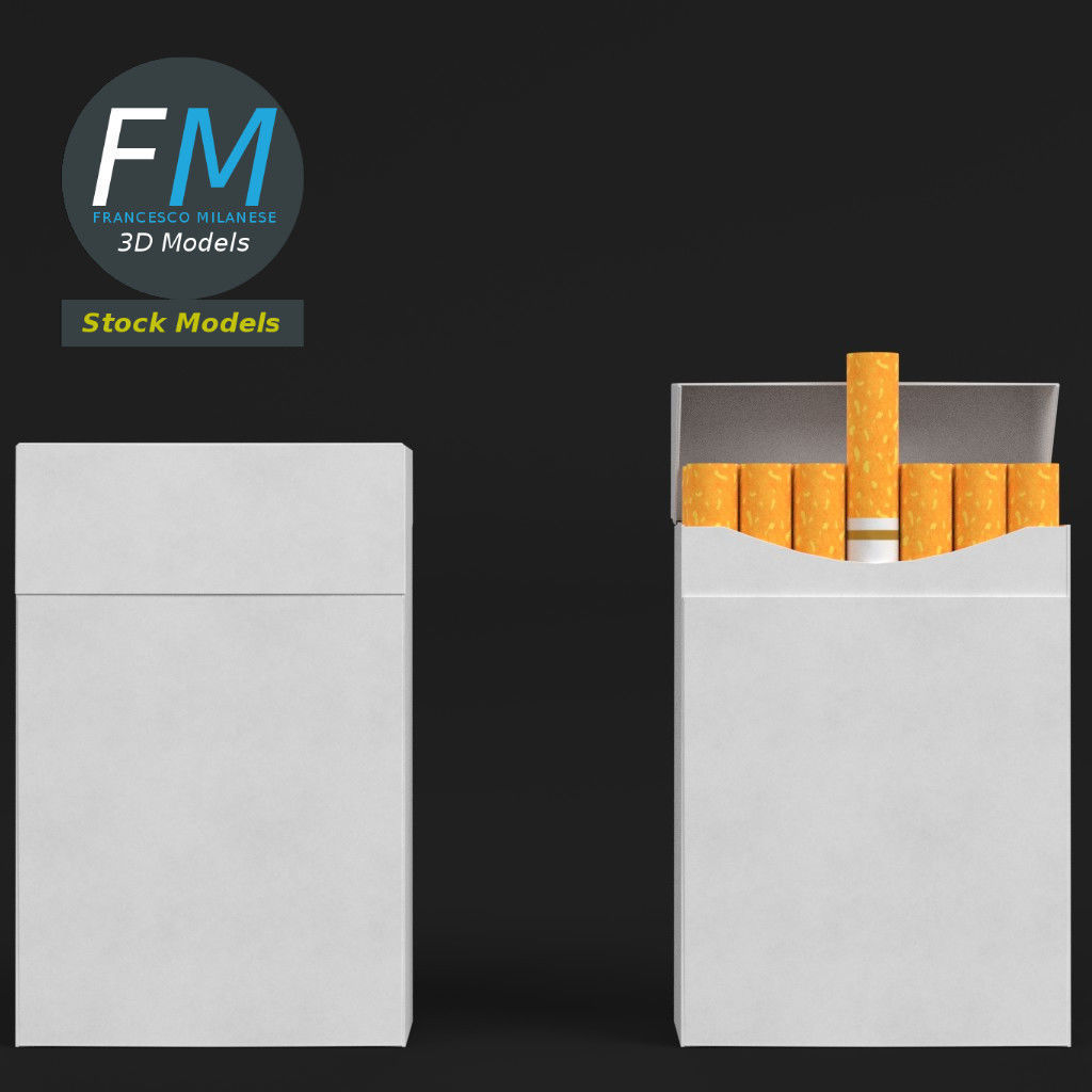 Cigarette packs 3D model_3