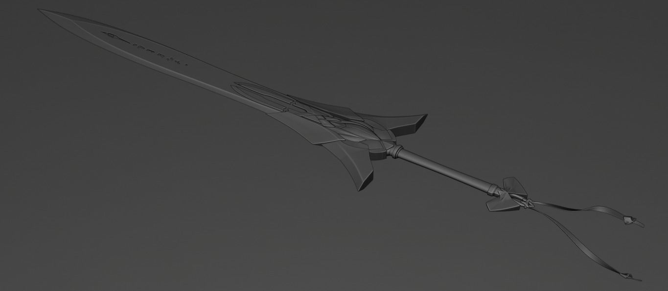 Cherubic Sword 3D model_8