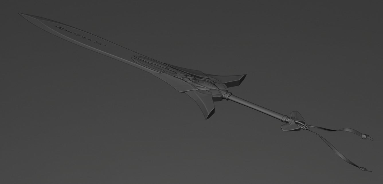Cherubic Sword 3D model_9