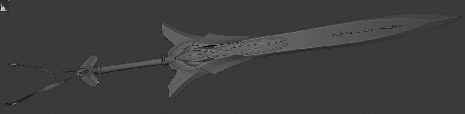 Cherubic Sword 3D model_10