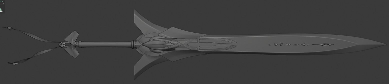 Cherubic Sword 3D model_11