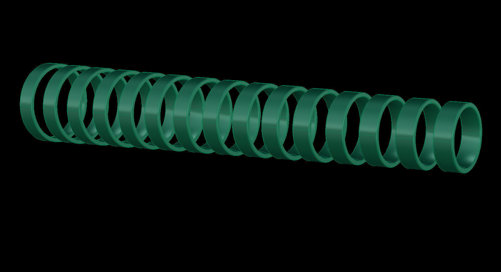 Flat Wedding Band 5 mm wide 3D print model_11