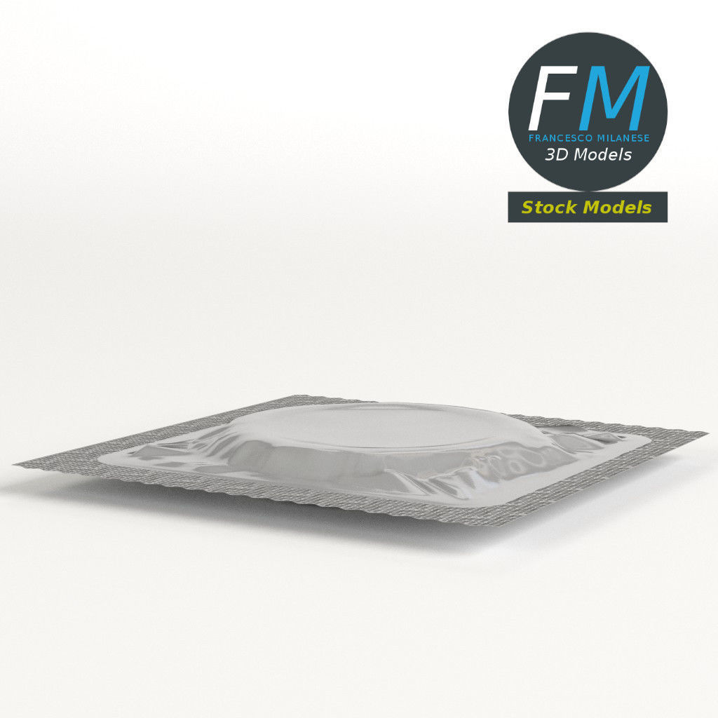 Condom wrapped 3D model_3