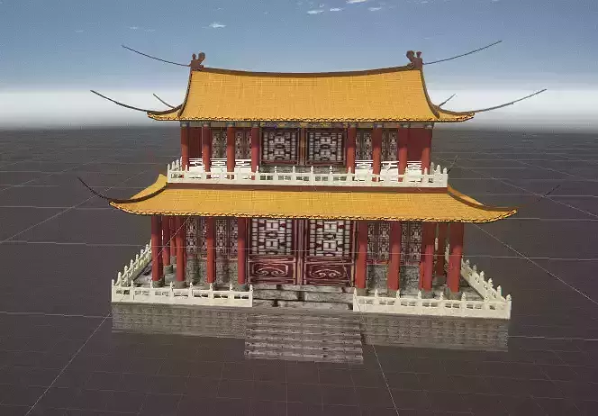 Gableandhiproof chinese pagoda