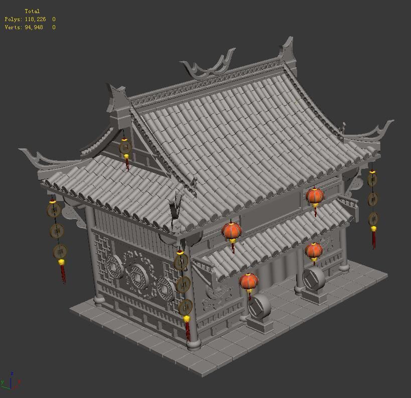 Gang - gold warehouse 01 3D model_2