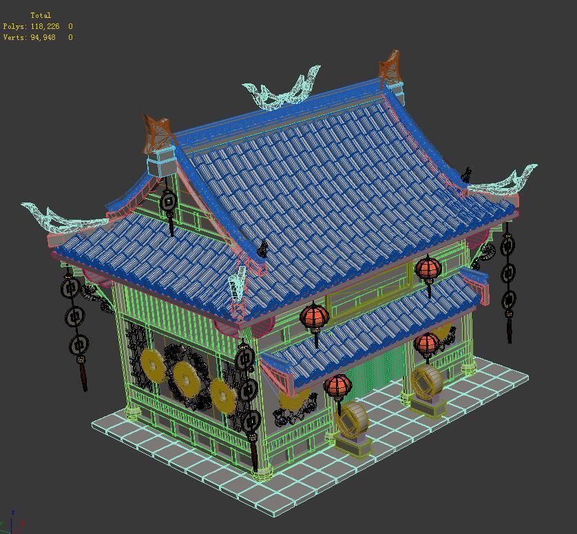 Gang - gold warehouse 01 3D model_1