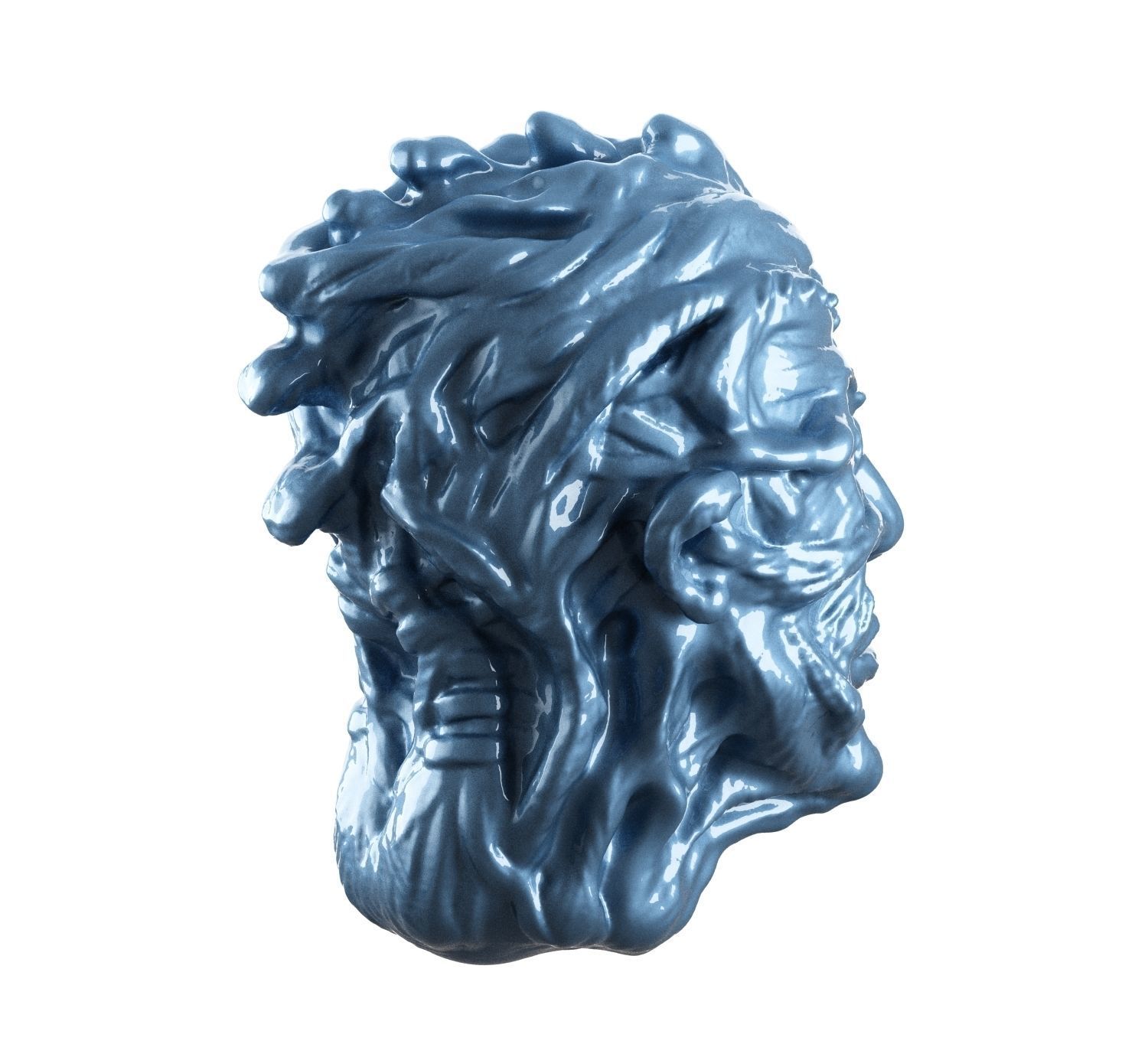 fantasy head character game 3D print model_4