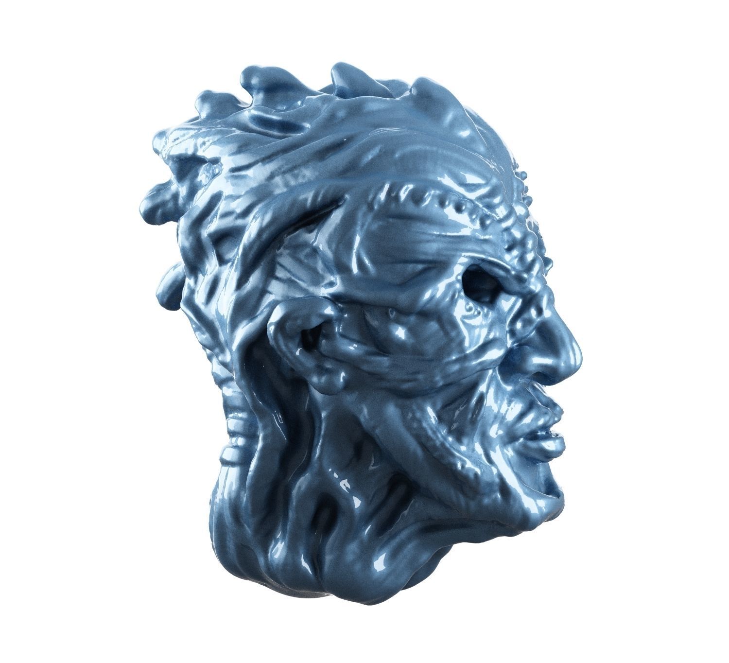 fantasy head character game 3D print model_11