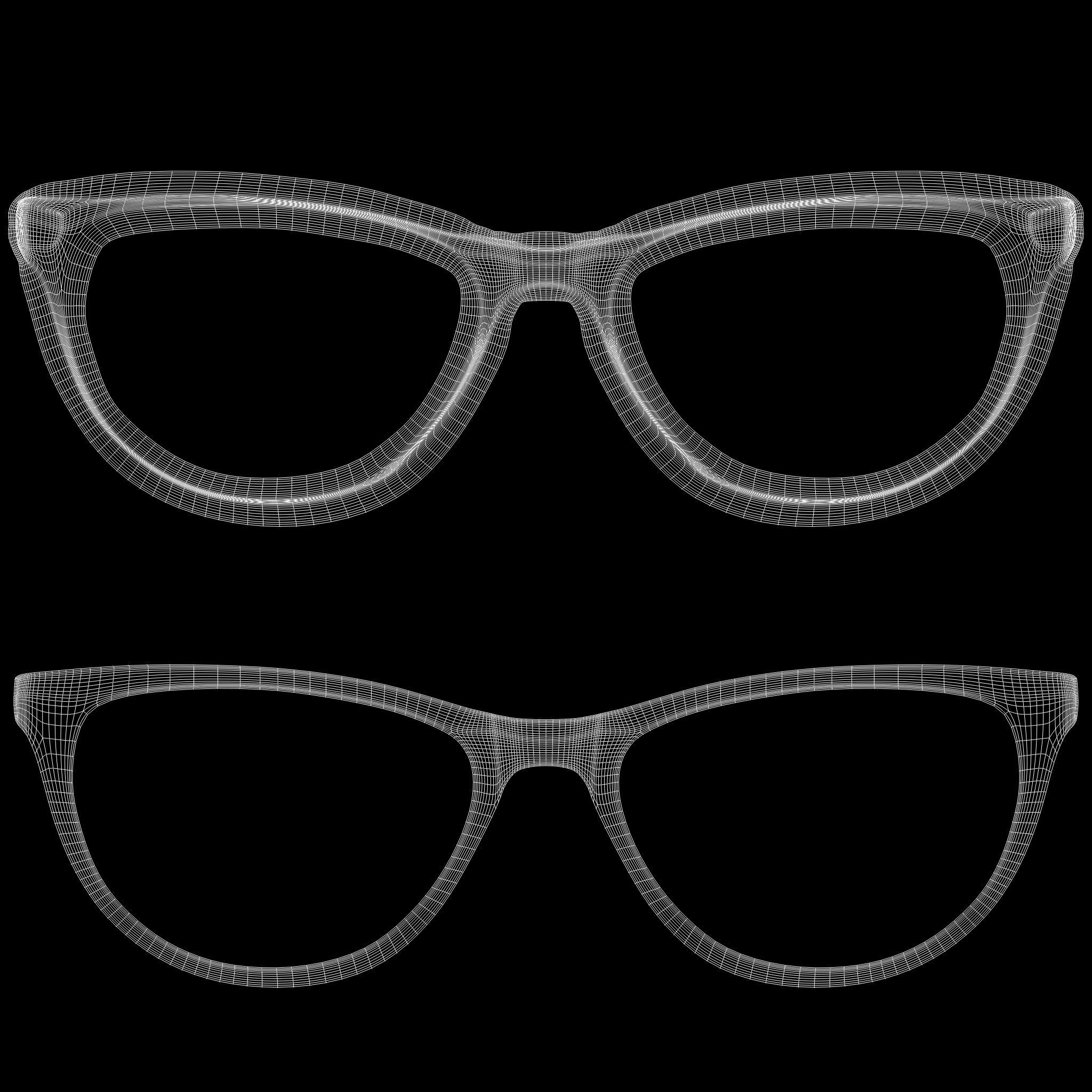 Eyeglasses for Men and Women 3D print model_9
