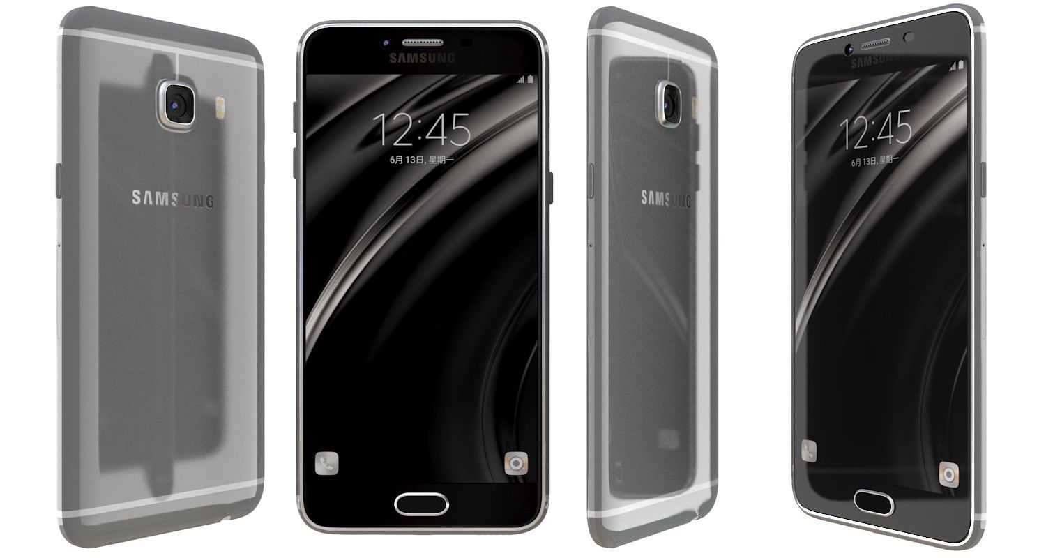 Samsung Galaxy C5 All Colours 3D model_31