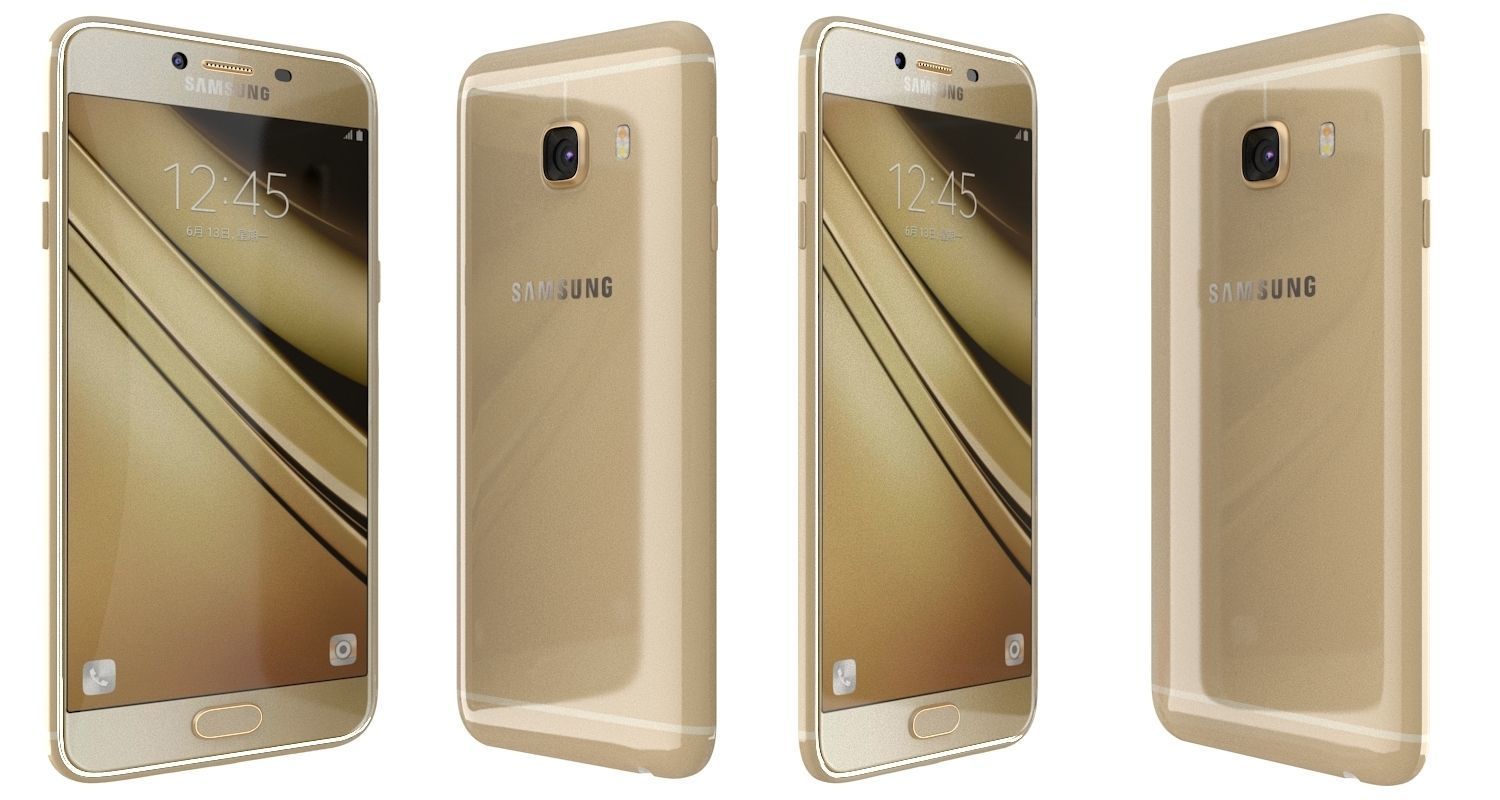 Samsung Galaxy C5 All Colours 3D model_16