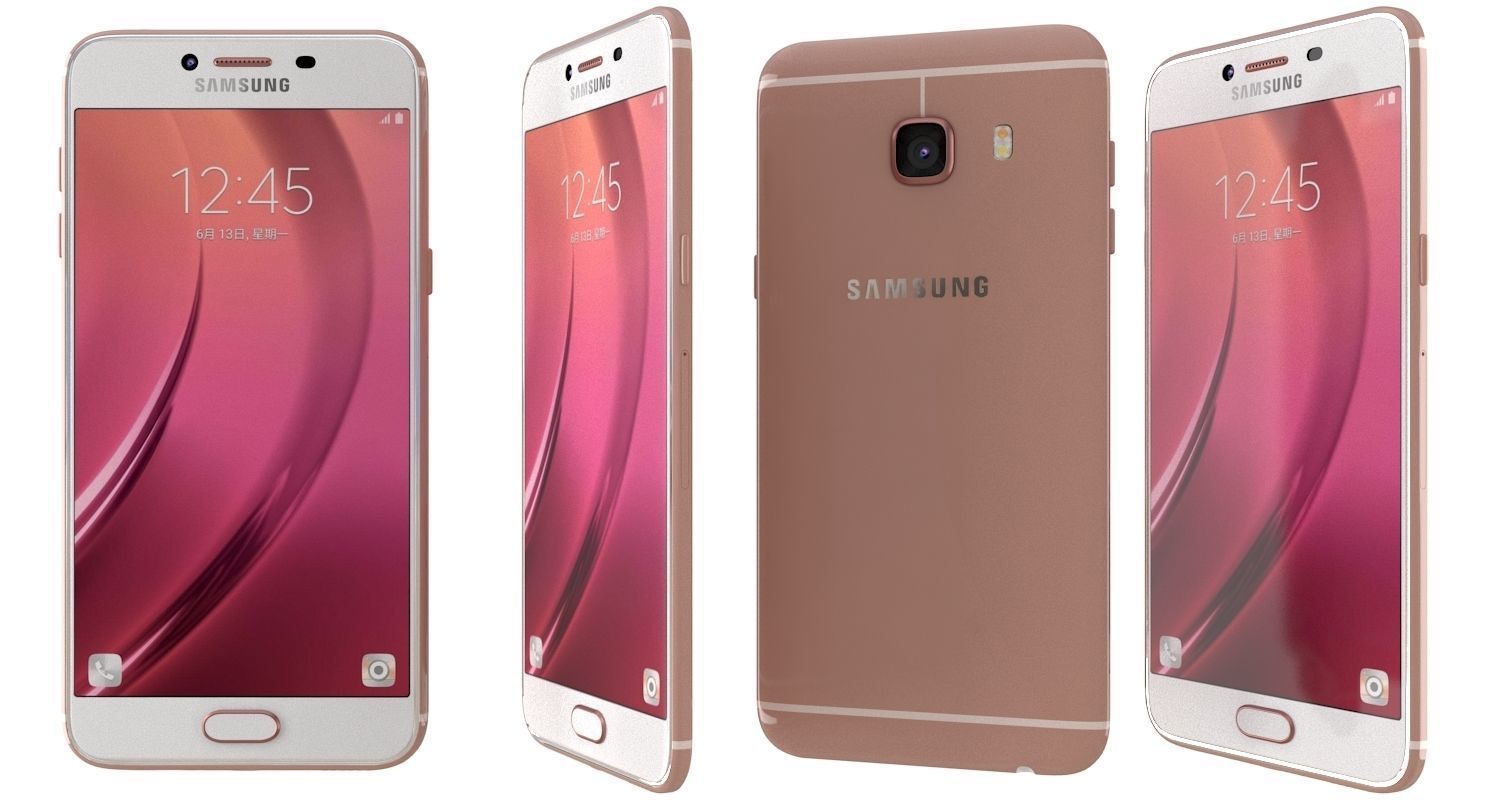 Samsung Galaxy C5 All Colours 3D model_48