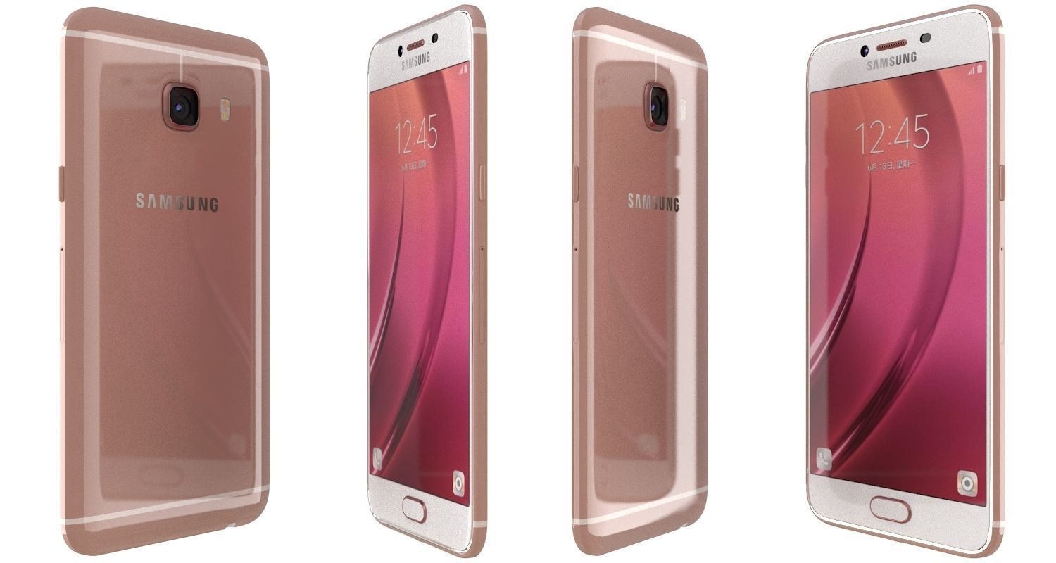 Samsung Galaxy C5 All Colours 3D model_46