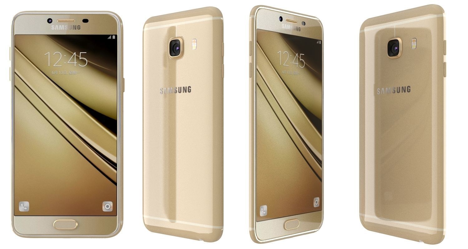 Samsung Galaxy C5 All Colours 3D model_17