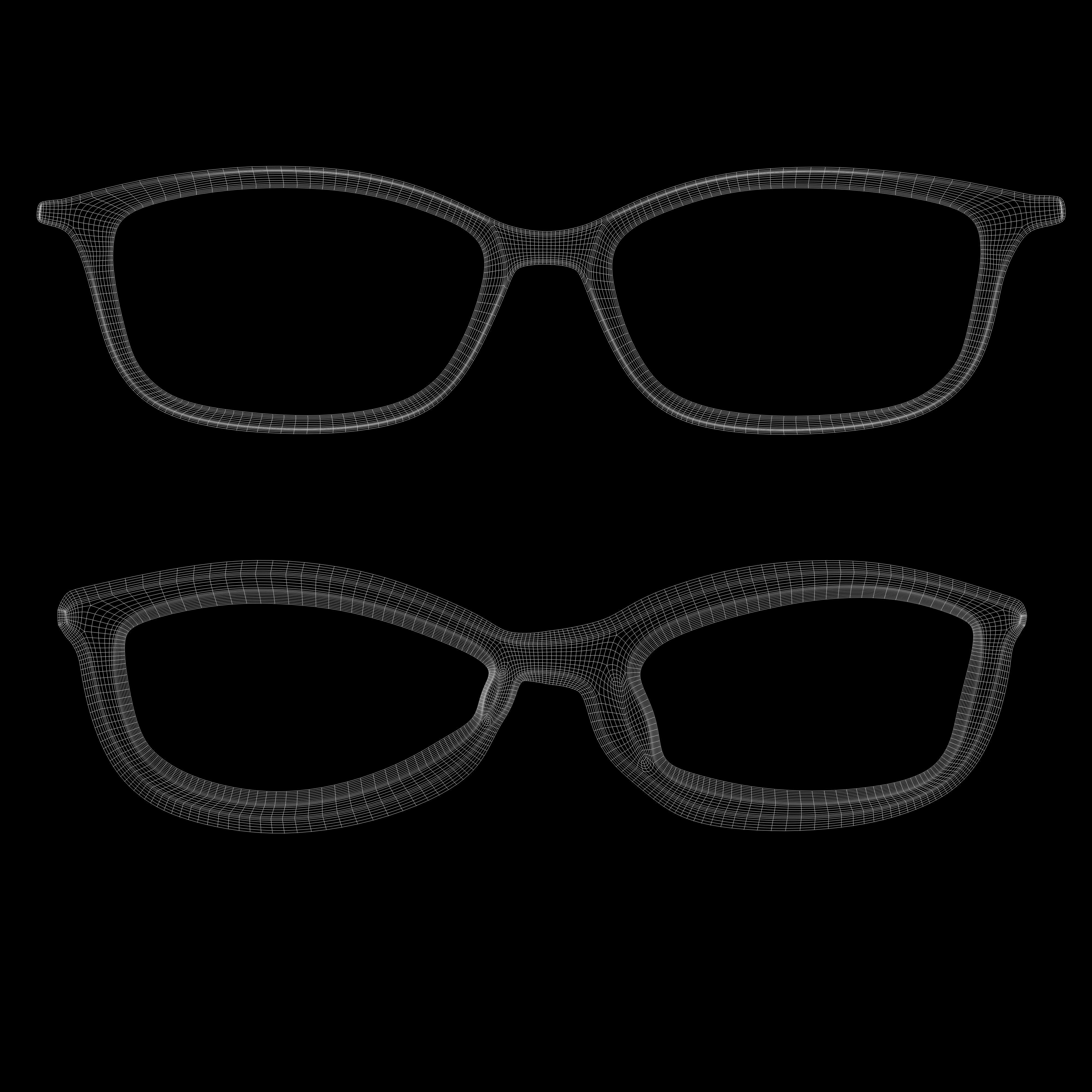 Eyeglasses for Men and Women 3D print model_12