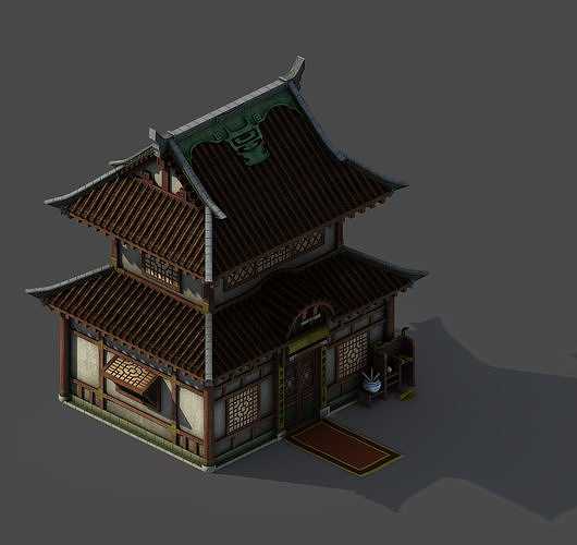 Gang building - house 3D model