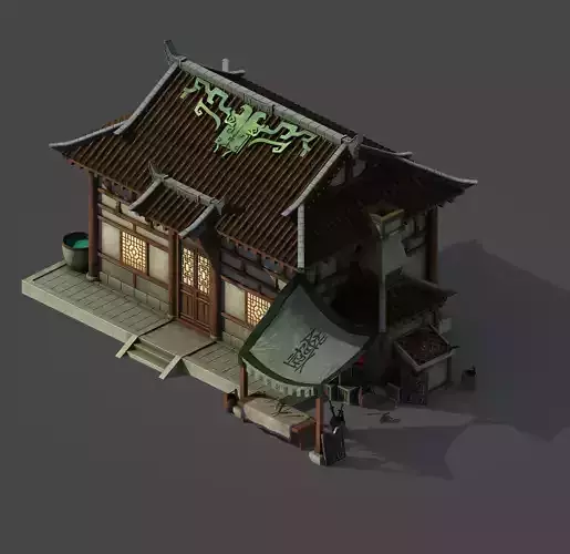 Gang building - blacksmith shop 3D model