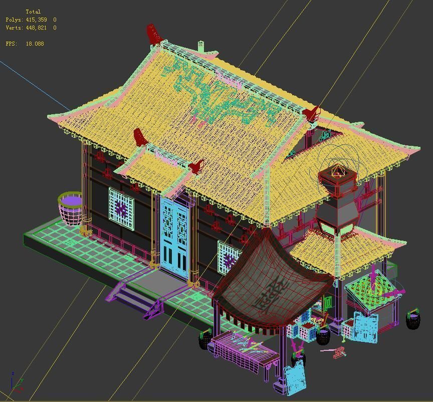 Gang building - blacksmith shop 3D model_2