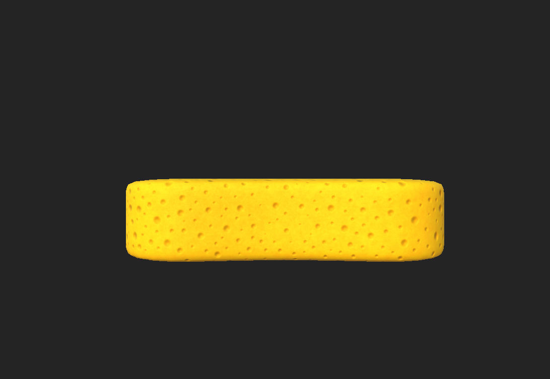 Sponge Low-poly 3D model_6