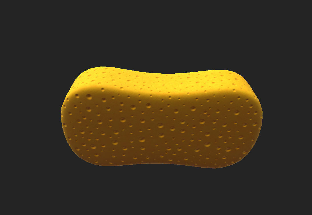 Sponge Low-poly 3D model_7