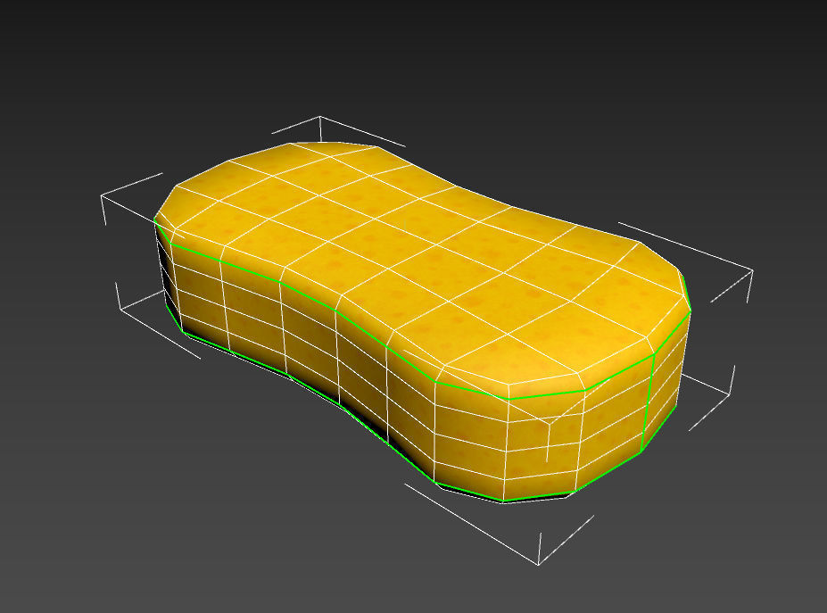 Sponge Low-poly 3D model_13