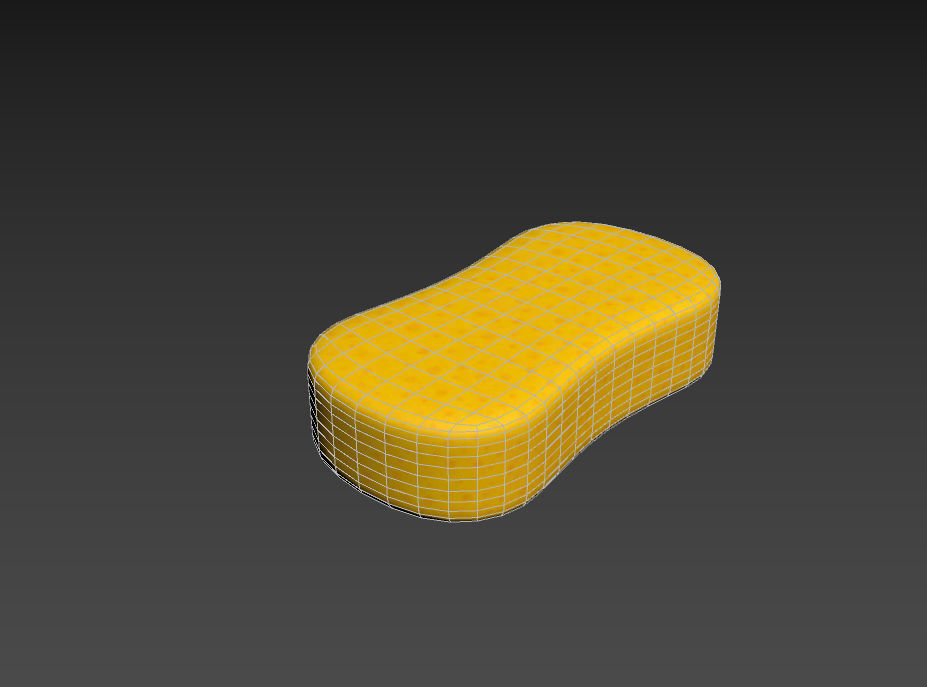 Sponge Low-poly 3D model_11