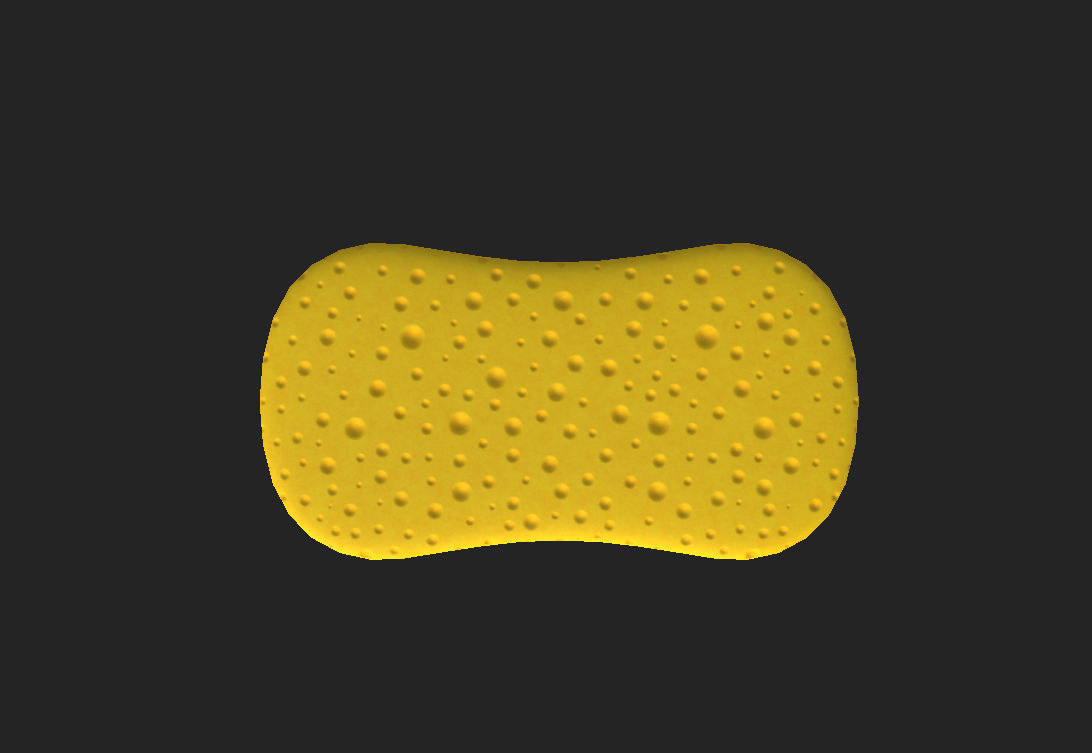Sponge Low-poly 3D model_5